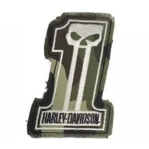 Harley-Davidson® Dark Custom Camo #1 Skull Patch
